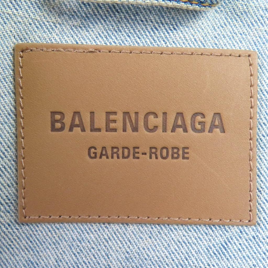 Pristine BALENCIAGA Jacket Hourglass Denim Jacket Cotton 36 773776 Used