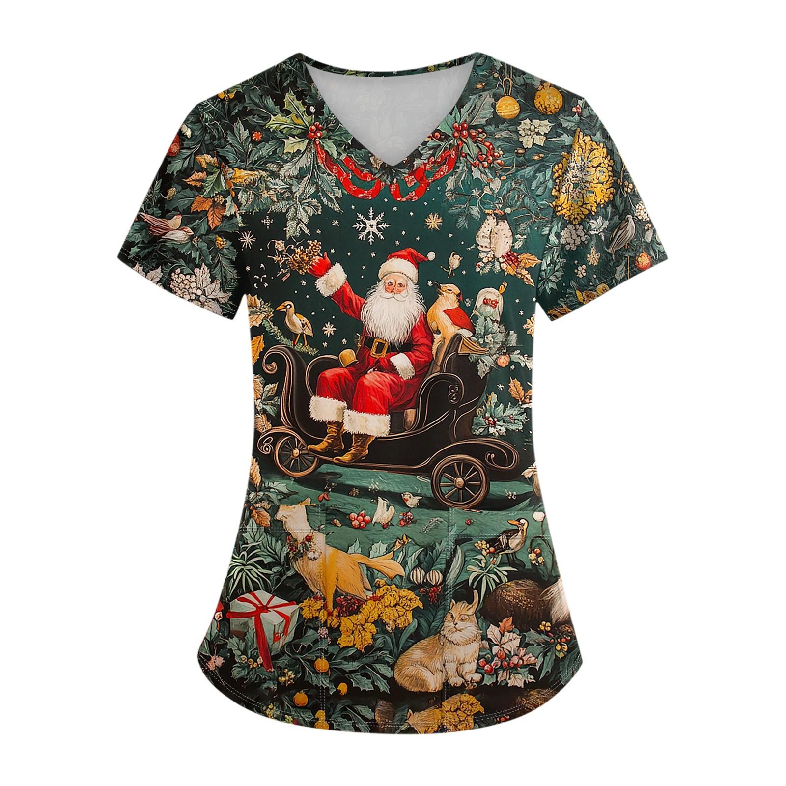 

Женский топ с карманом и коротким рукавом с крестом и V-образным вырезом S красный