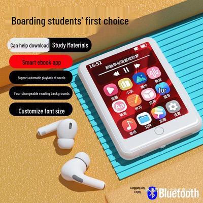 Lecteur MP3/MP4 Bluetooth à écran tactile: Apprendre l'anglais, Lire des romans, Regarder des films, Écouter de la musique