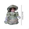 Dress up Porzellan Puppe Weiblich 7,87 Zoll Schöne Altmodische Keramik in