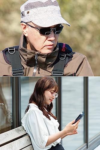 Zealot MF2201F20 Magnifying Glass, Fits Over Glasses, Flip-Up Magnifying Glass, for Fishing and Reading, Blue Light Blocking, UV Protection, 2.0x Magn