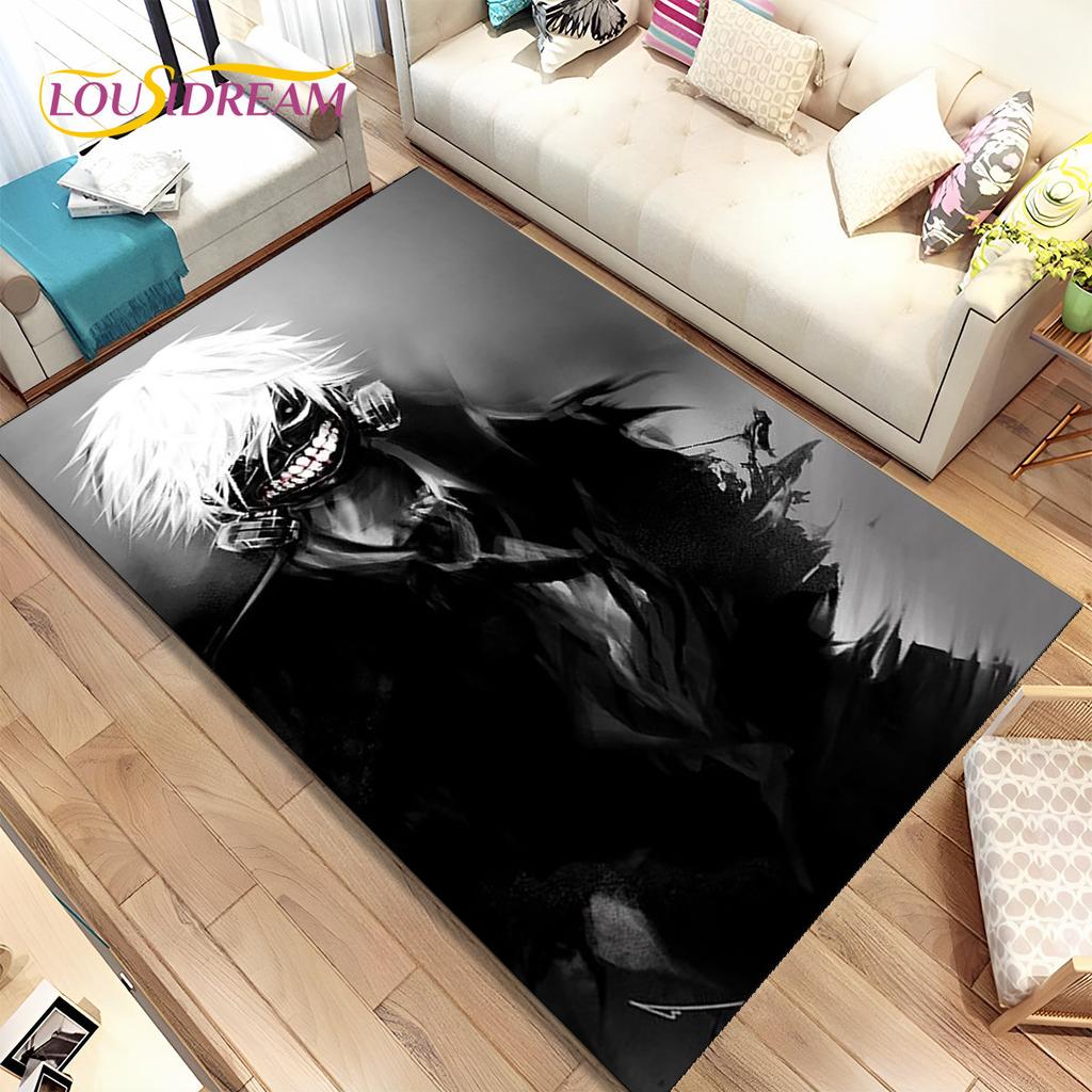 Japan Anime Tokyo Ghoul Cartoon Area Rug,Carpet for Home Living Room Bedroom Sofa Doormat Kitchen Decor,kids Non-slip Floor Mat