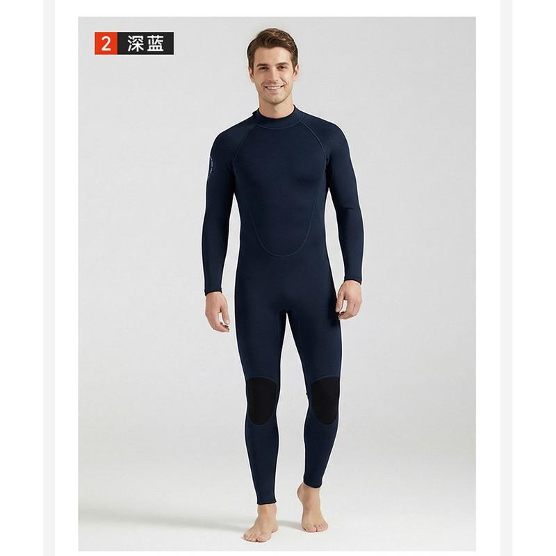 3mm Full Body Wetsuit Men Chloroprene Neoprene Diving Surfing Snorkeling Winter Swimming Thermal Protection