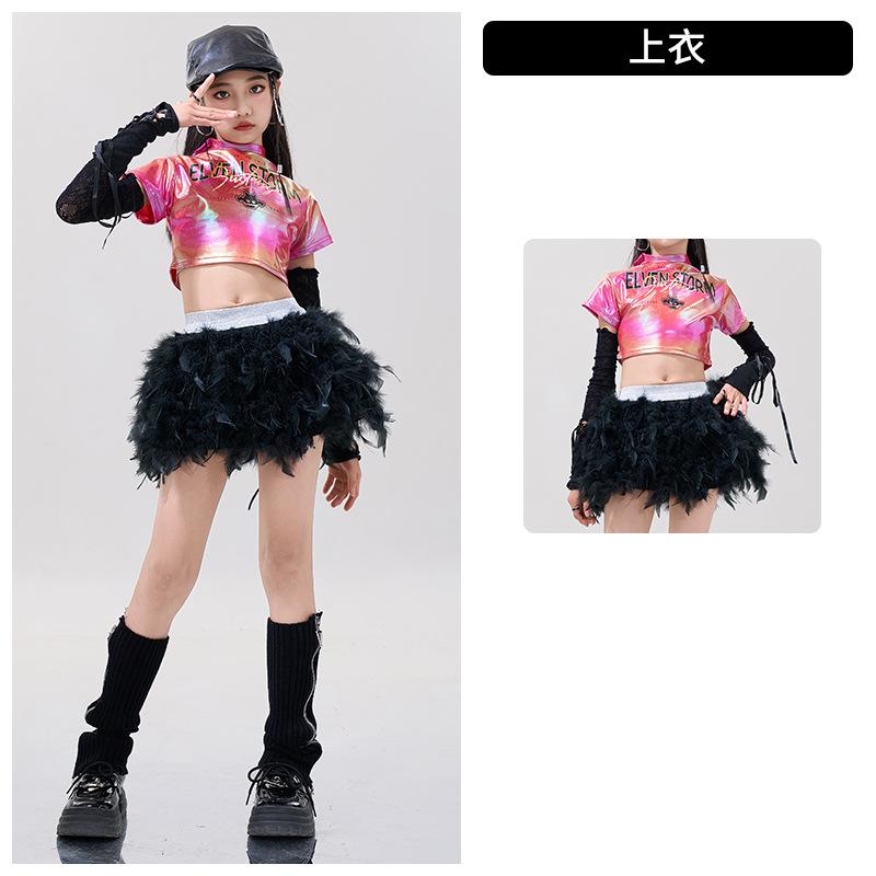 Girls Jazz Clothing Trendy Cool Handsome Children'S Street Dance Trendy Clothing Boys Hip Hop Hiphop New Year'S Day Performance Clothing
