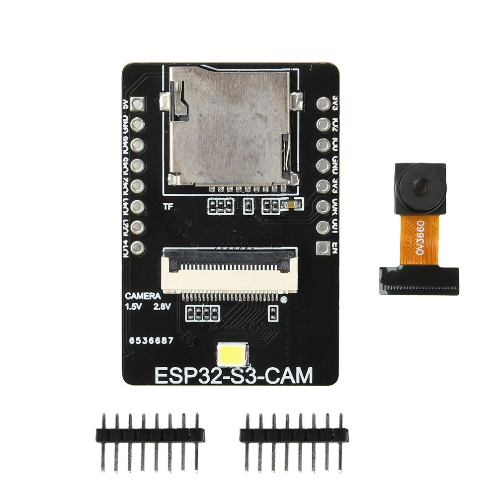 

ESP32-S3-CAM AI Vision Module WiFi BT Development Board with Type C for Face Detection and Color Recognition