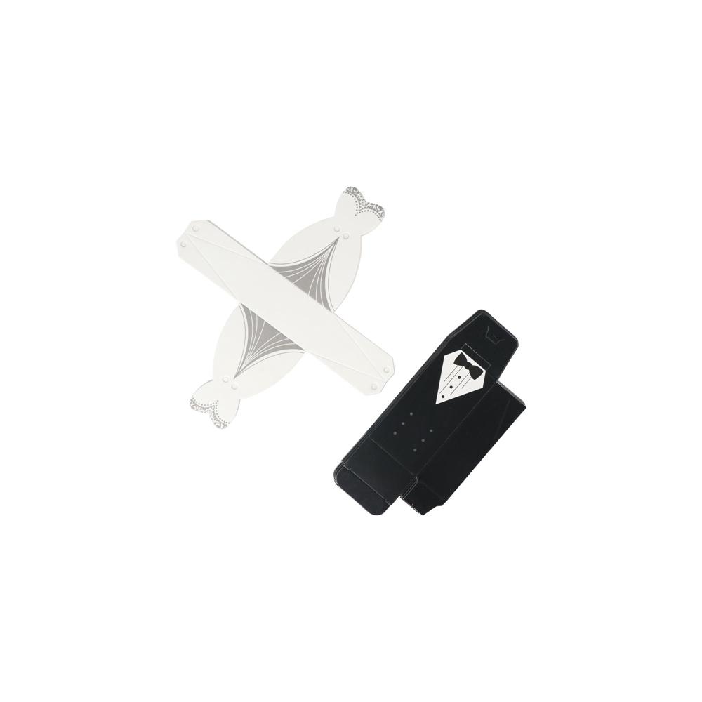 New Tuxedo Dress Gift Ribbon Candy Boxes Groom Bridal Favor Gift Wedding Party