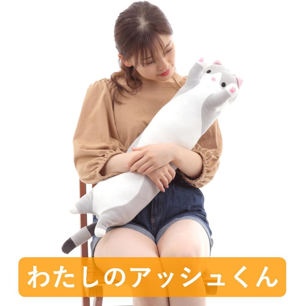 [Stylish Soda] Plush Cat Hugging Pillow - My Momo-chan (Pink, 70cm)
