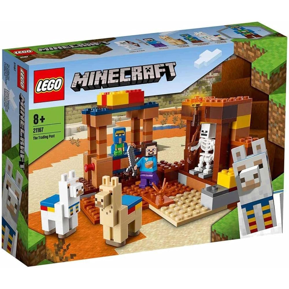

LEGO Minecraft Villager Trading Post Building Set 21167 Educational Toy for Kids Ages 8 and Up