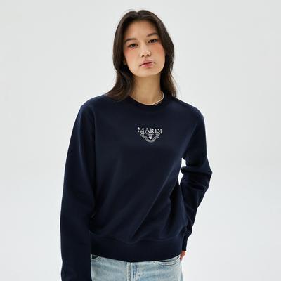 [mardimercredi] SWEATSHIRT CLASSIQUE NEEDLEWORK_NAVY IVORY