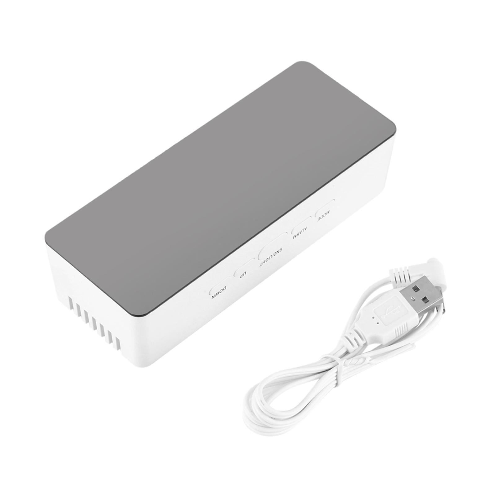 

Багатофункціональне світлодіодне цифрове косметичне дзеркало Будильник Подарунок