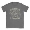 Dumbbells and Dragons Fitnessstudio T-Shirt für Unisex Lässiges Baumwoll-T-Shirt Geschenkidee Unisex Kleidung Damen Kleidung Sommer Neues T-Shirt