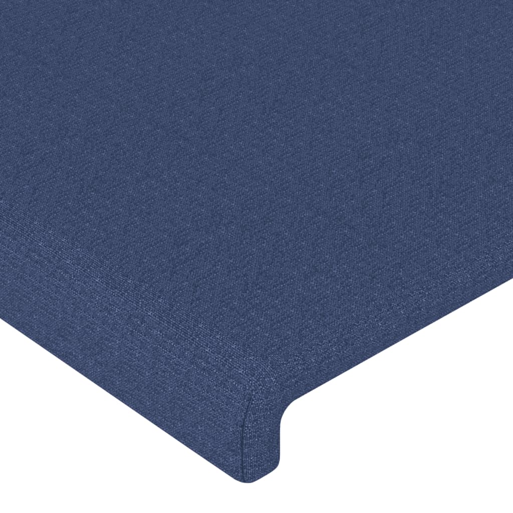Bed Frame without Mattress Blue 90 x 190 cm Fabric