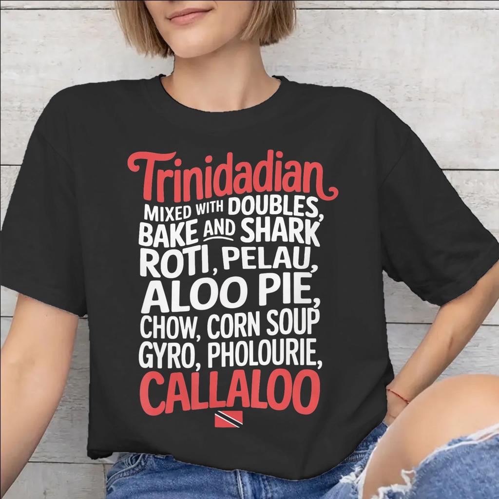 Trinidad and Tobago Flag Football Printed T Shirt Unisex Unisex Cotton Tee Shirt Clothes
