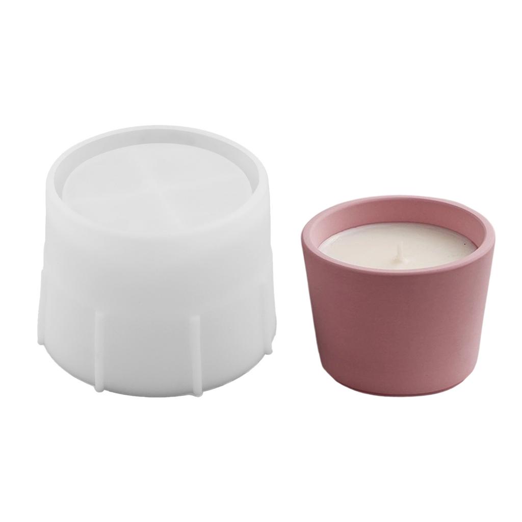 Candlestick Silicone Mold Candle Cup with Lid Molds Candle Holder Mould Plaster Succulent Planter Decorations Moulds