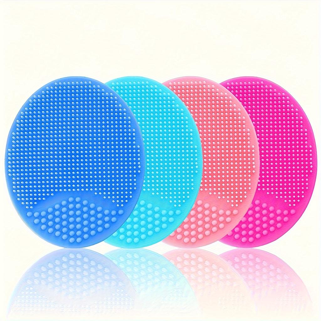 Soft Silicone Facial Cleansing Brushes - Fragrance-Free, Deep Exfoliation & Pore Cleaning for Acne-Prone Skin, Essential Face Care Accessories