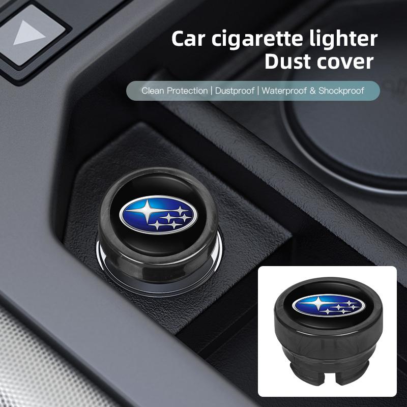 Sticker Car Cigarette Lighter Cap Auto Lighter Dust Proof Cover Accessories For Subaru STI XV Forester BRZ qOutback Crosstrek WRX