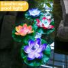 Solar Schwimmende Lotus-Leuchte Wasserdichte LED-Nachtlicht Festliche Wunsch-Lampe Für Teich Pool Garten Aquarium Dekoration Zubehör