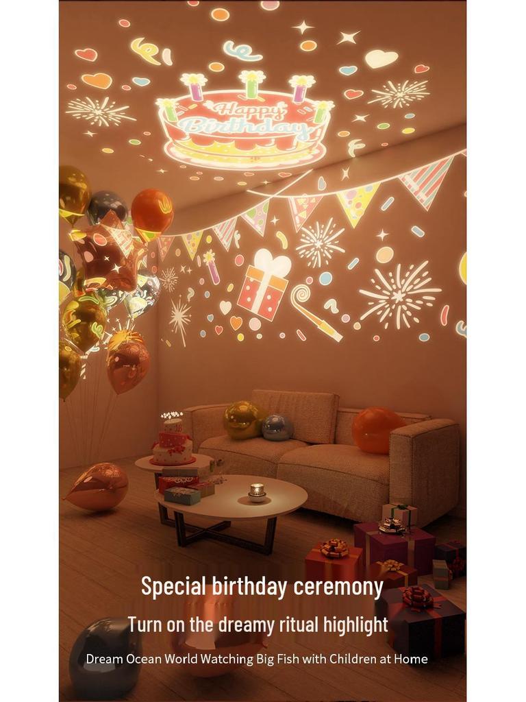 Rabbit Starry Sky Projector Light, Bluetooth Music Night Light, Ideal Birthday Gift