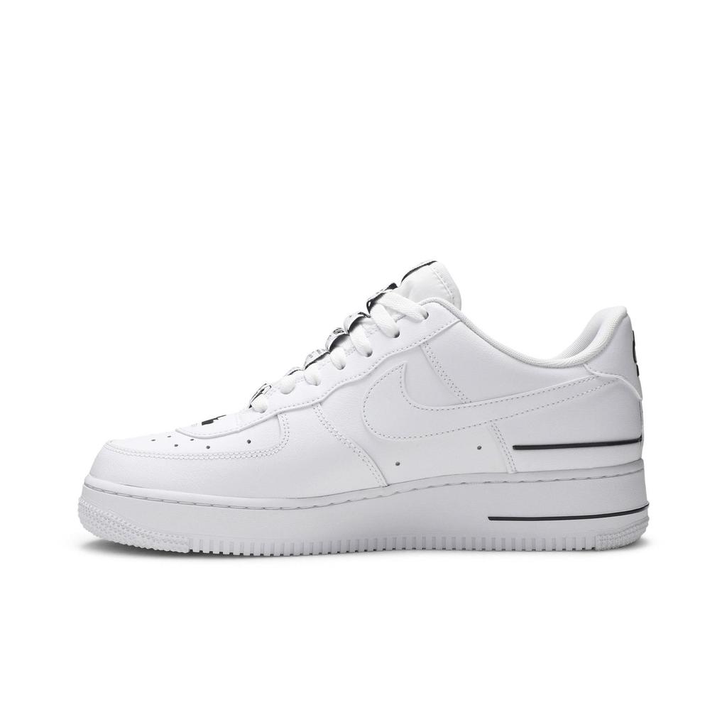 Nike Air Force 1 '07 LV8 'Added Air' (Unisex) White / White / Black Skateboard Shoes CJ1379 100