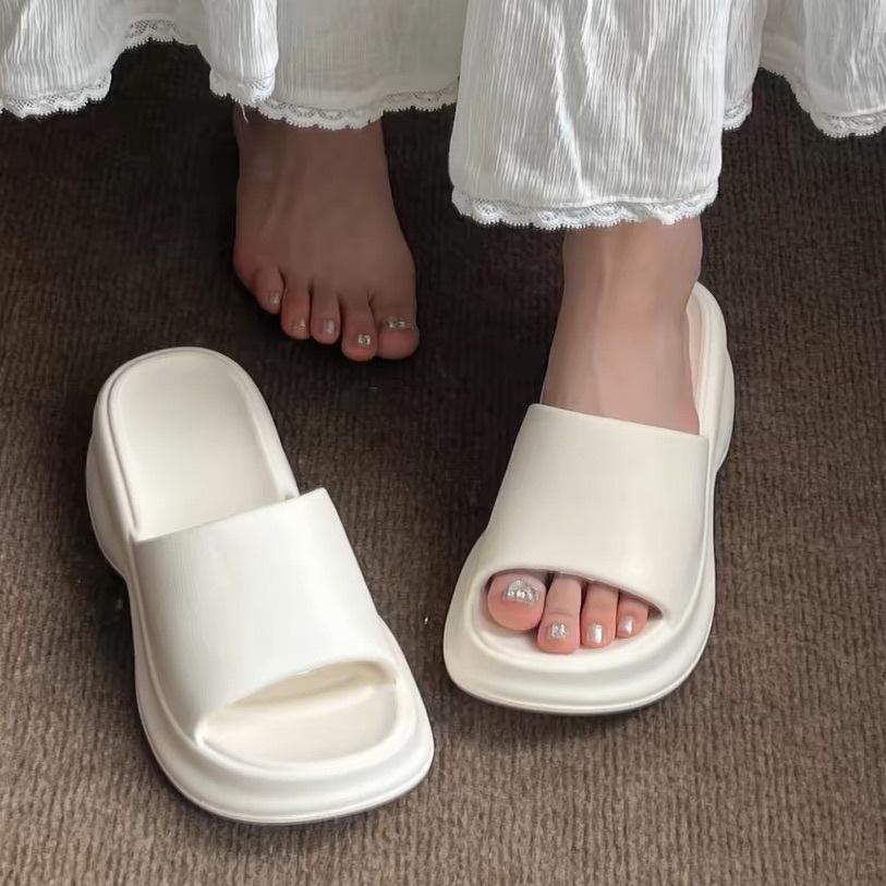 

Пляжные шлепанцы на платформе CM, женские новые YK star, женские летние модные женские туфли, нескользящие шлепанцы, крутые шлепанцы 40-41 Small Size