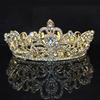 Elegante Damen Strass Runde Krone Diadem Hochzeit Braut Schönheitswettbewerb Kopfschmuck