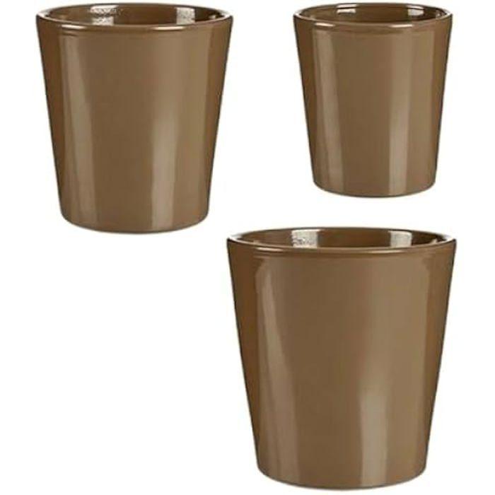 Ensemble De Pots De Fleurs - Ibergarden - Multicolore - 45,5 X 32,5 X 18 Cm - Décoration Intérieure - Standard