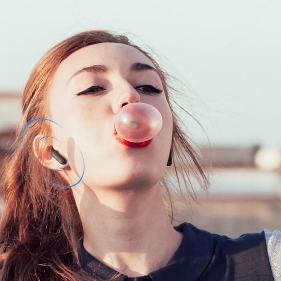 Stylish Wireless Earphone Stable Transmission Semi In-ear Comfortable To Wear