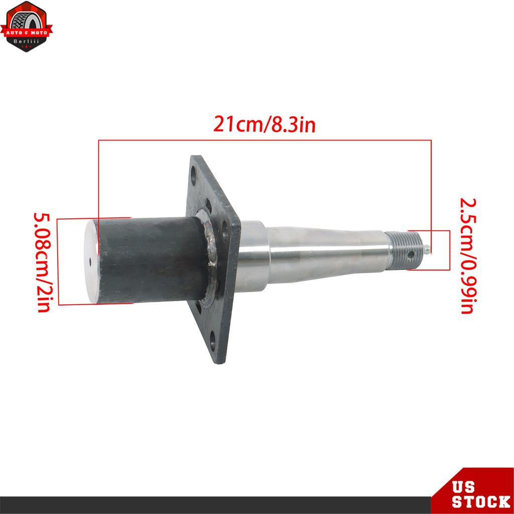 1/2/4 Sets Trailer Spindle #84 Axle Welded 2in Round w/Brake Flange For 3500 lbs