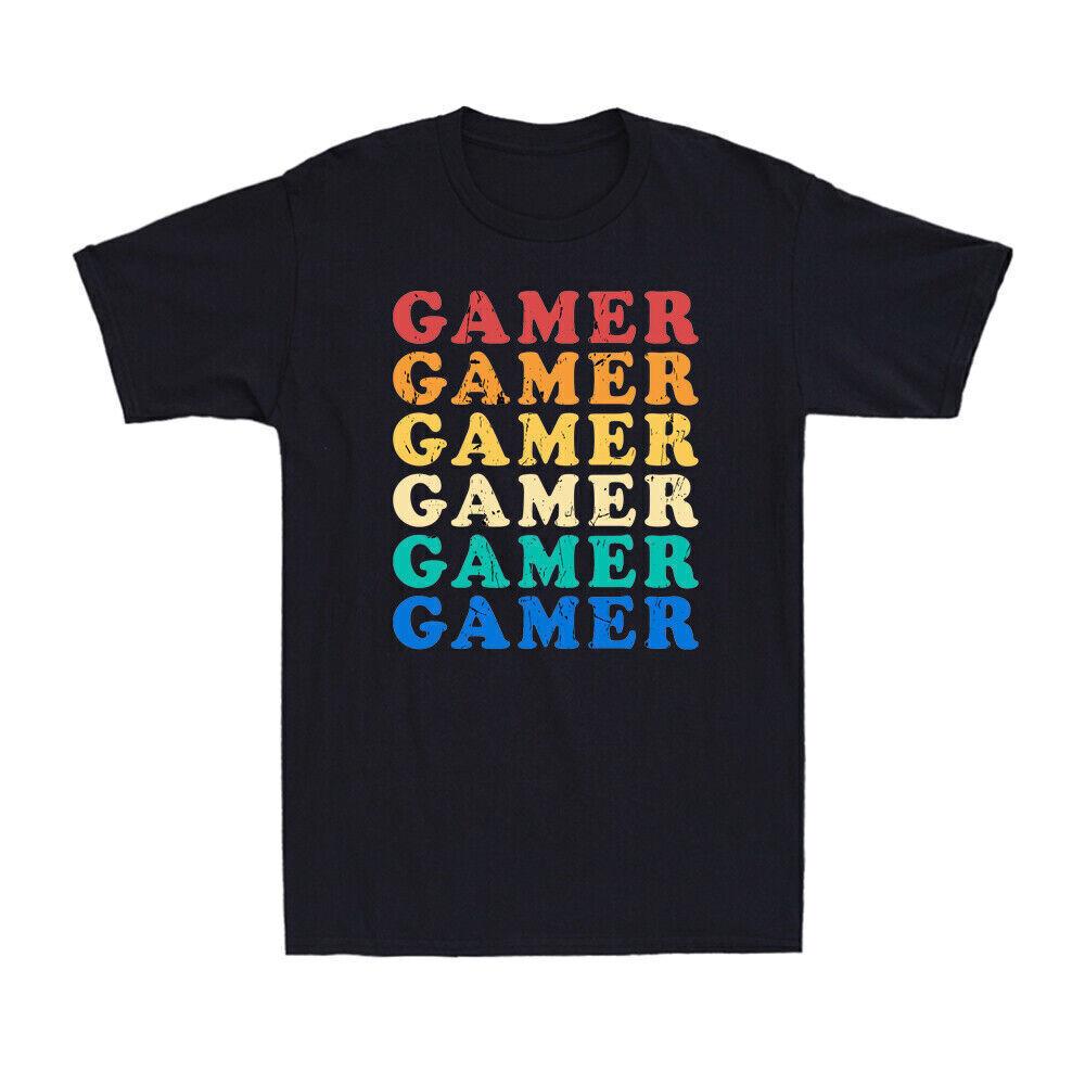 Gamer Funny Video Game Lovers Gift Vintage Retro 70's 80's Style Men's T-Shirt