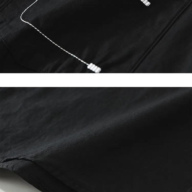 Summer Korean Fashion Mens Shirts Casual Pure Cotton Men's Short Sleeve Shirt Youth Streetwear Loose Tops Design Printed Shirt