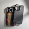 Applicable To IPhone 16 Track Kevlar Carbon Fiber Magnetic Phone Case Apple 15promax Anti Fall Protection Case