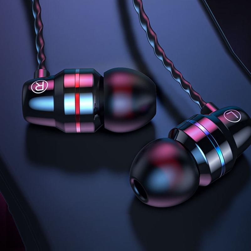 Universal 3.5Mm Wired Headphones In-Ear Stereo Earphones Headset With Microphone