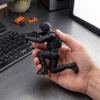 Special Warfare Action Figure 3D Printed Forces Soldier Figurine, Kneeling Tactical Model, DIY Paintable Blank Tabletop Decor, Gift for Military