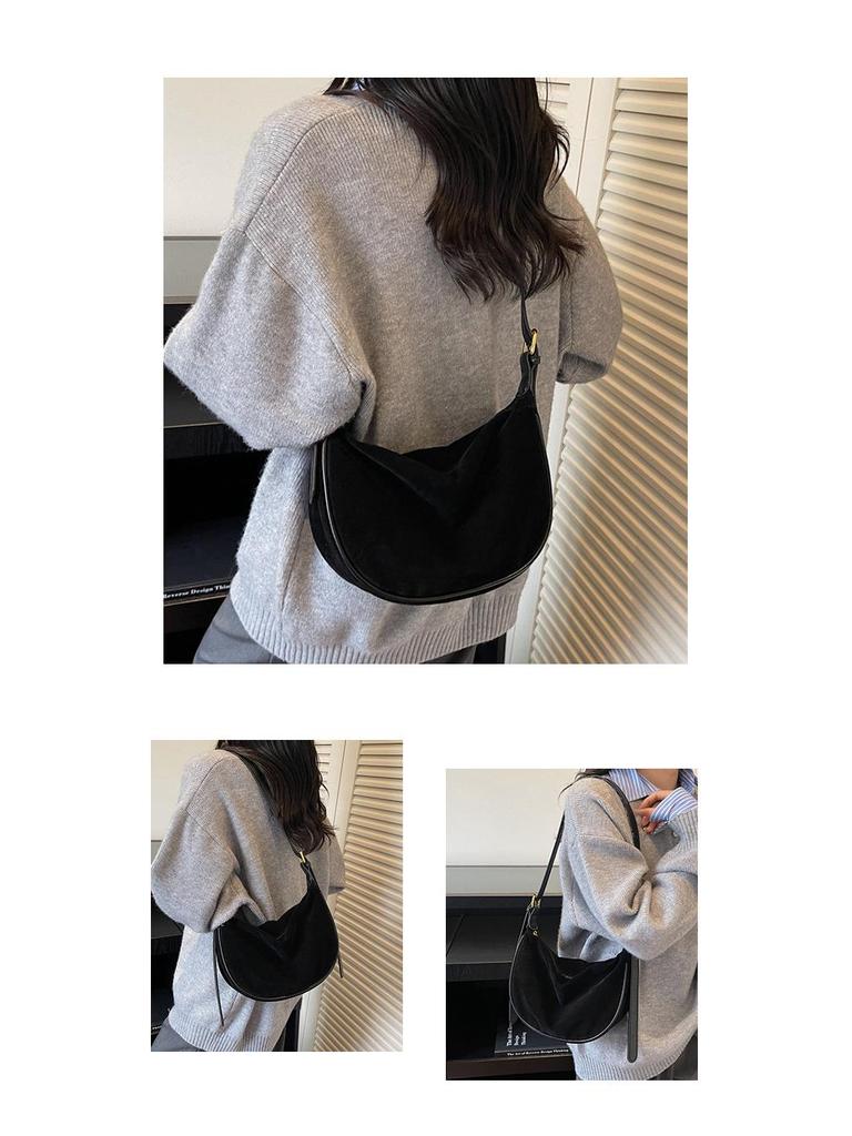 2025 Fashionable Women's Large Capacity Textured Crossbody Dumpling Bag