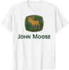 Vintage John Humor Distressed Moose Design T-Shirt