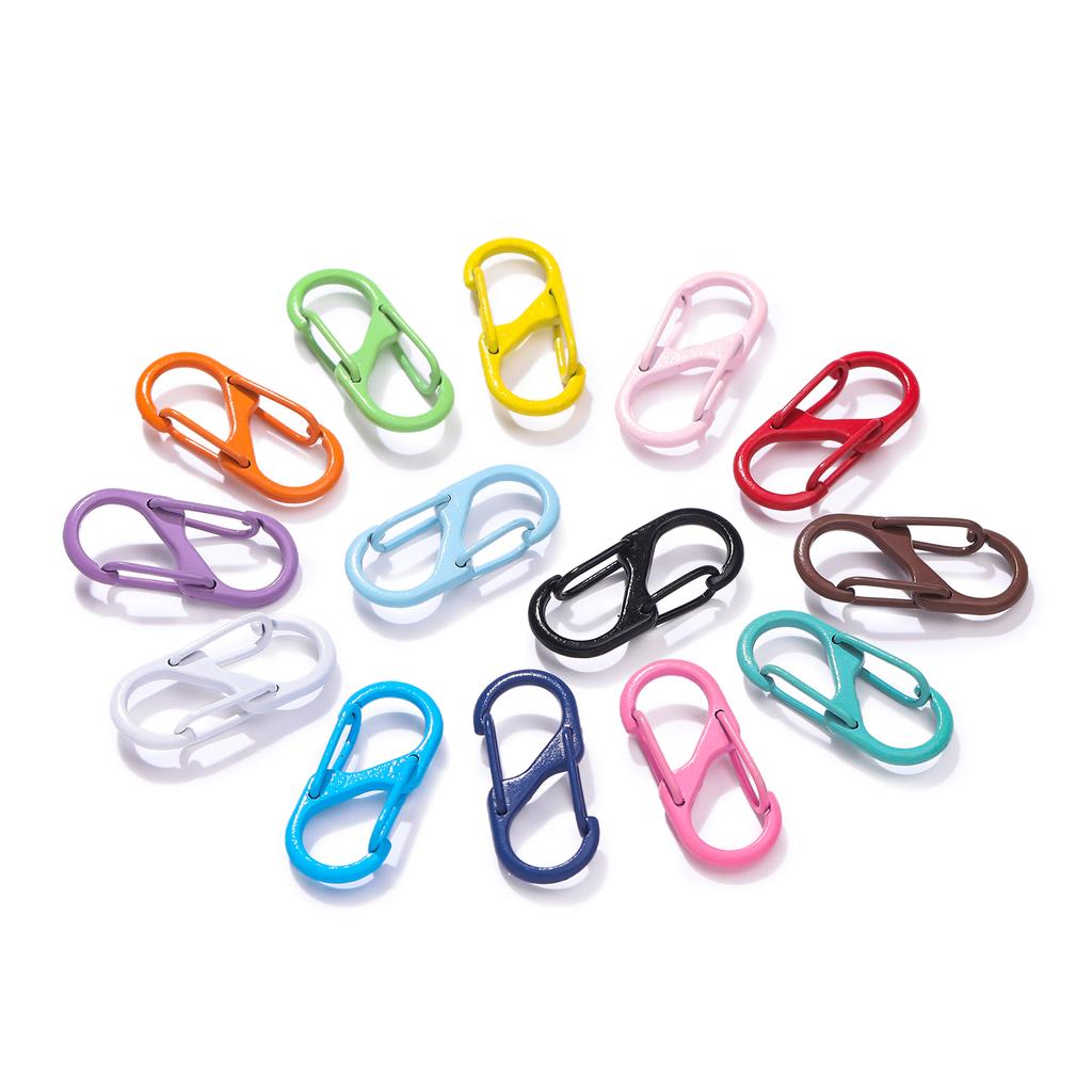 5Pcs/lot Colorful S Shape Spring Clasp End Clasps Hooks Chain Connectors For Bracelet Necklace DIY Jewelry Making Supplies