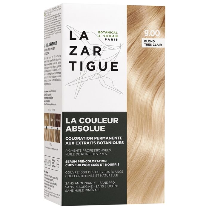 Coloration - Lazartigue - Blond Très Clair 9.00 - Sans ammoniaque - Gel - 100% de couverture des cheveux blancs