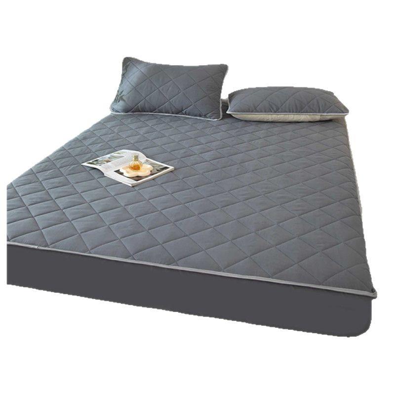 Machine Washable Single Thickened Bed Cover Quilted Mattress Protector