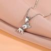 New Fashion Sweet 925 Sterling Silver Aura Deer Christmas Animal Pendant Necklaces XL208
