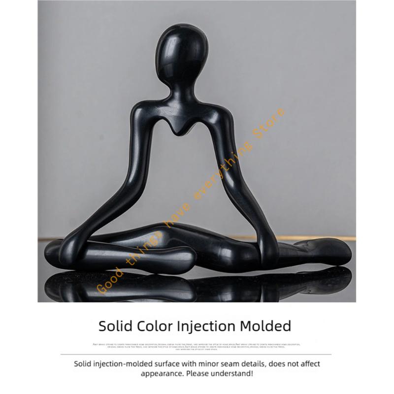 Abstract Figurine Sculpture Modern Art Homes Decors Plastic Statue for Living Room or Office Bookshelf Display 55KF