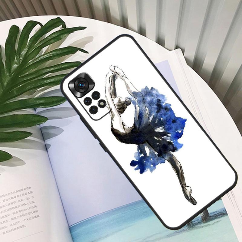 Ballerina Girl Dancing For Xiaomi Redmi 10C 9C 12C 10A 9T Case For Redmi Note 12 8 9 10 11 Pro 9S 10S 11S Cover