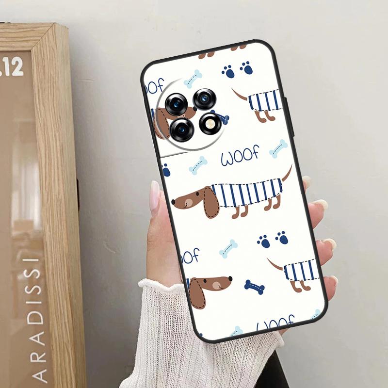 Sausage Dog Dachshund Quotes Case For OnePlus Nord 5 CE 3 4 Lite N20 N30 OnePlus 13T 13R 12R 10T 10R 10 11 12 13 15 Cover