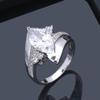 2021 Japan-Korea Marquise Diamond-Inlaid Fashion Ring - Trendy, Shiny, and Elegant
