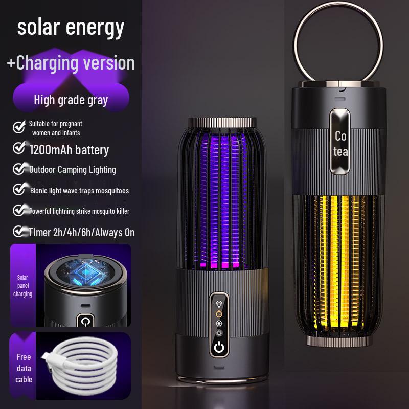 USB Electric Shock Mosquito Killer Lamp with UV Photocatalytic Trap for Home and Dormitory Use