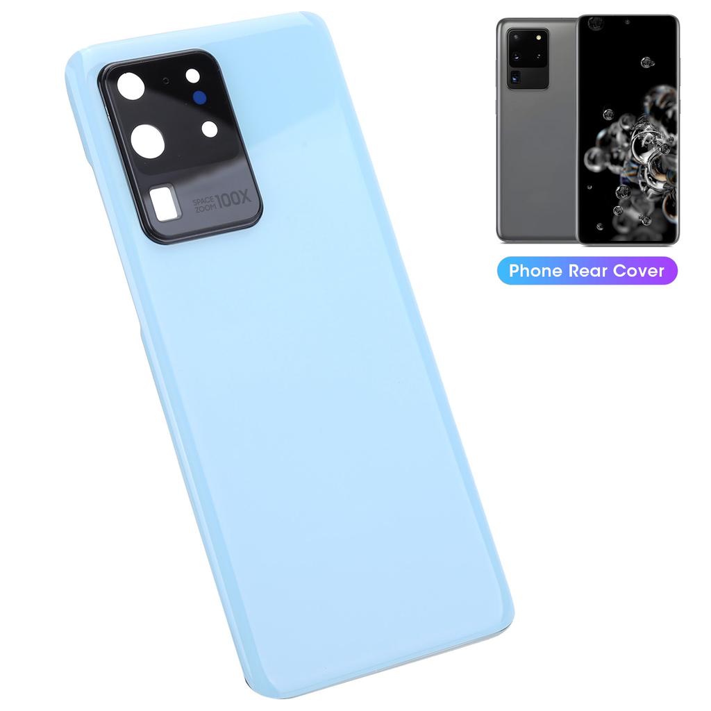 Replacement Cell Phone Battery Cover Back Housing Case with Tools for Samsung S20 Ultra 5GBlue