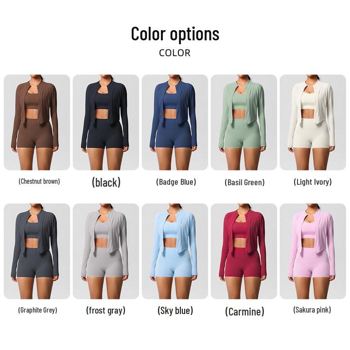 Women's 3-Piece Cloud-Feel Yoga Set: Tight Shorts, Shockproof Vest & Running Jacket