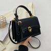 Bolsas Pequenas Transversais de Couro PU para Mulheres Simples Sacolas de Ombro Bolsa de Ombro Feminina Marca de Luxo Bolsas de Mão e Carteiras de Designer