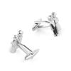 Couple Wedding Paint Plated Silver Metal Copper Cufflinks Men's French