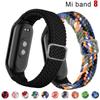 Strap for Xiaomi Mi Band 10 9 8 Elastic Braided Solo Loop Adjustable Buckle Replacement Correa Bracelet for Miband 4 3 5 6 7