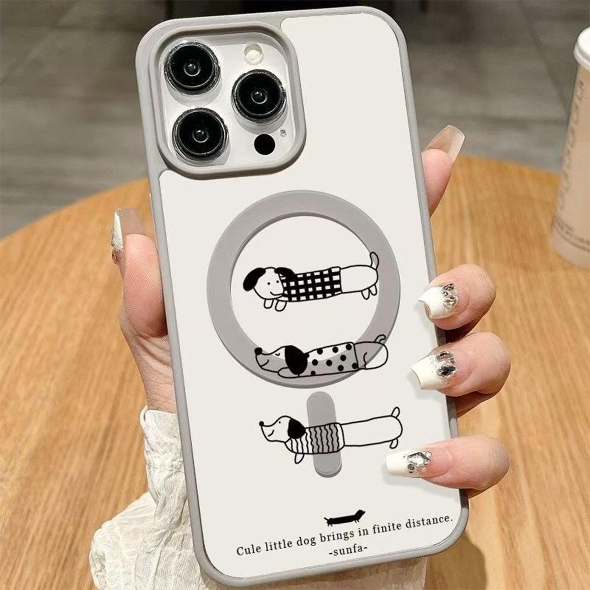 Formagsafe Protective Case for Apple Magnetic Phone Case, High-end Transparent Magnetic Phone Case, Cute For  iPhone 11